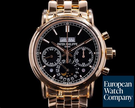 patek philippe rose gold perpetual calendar chronograph ref.5204-1r